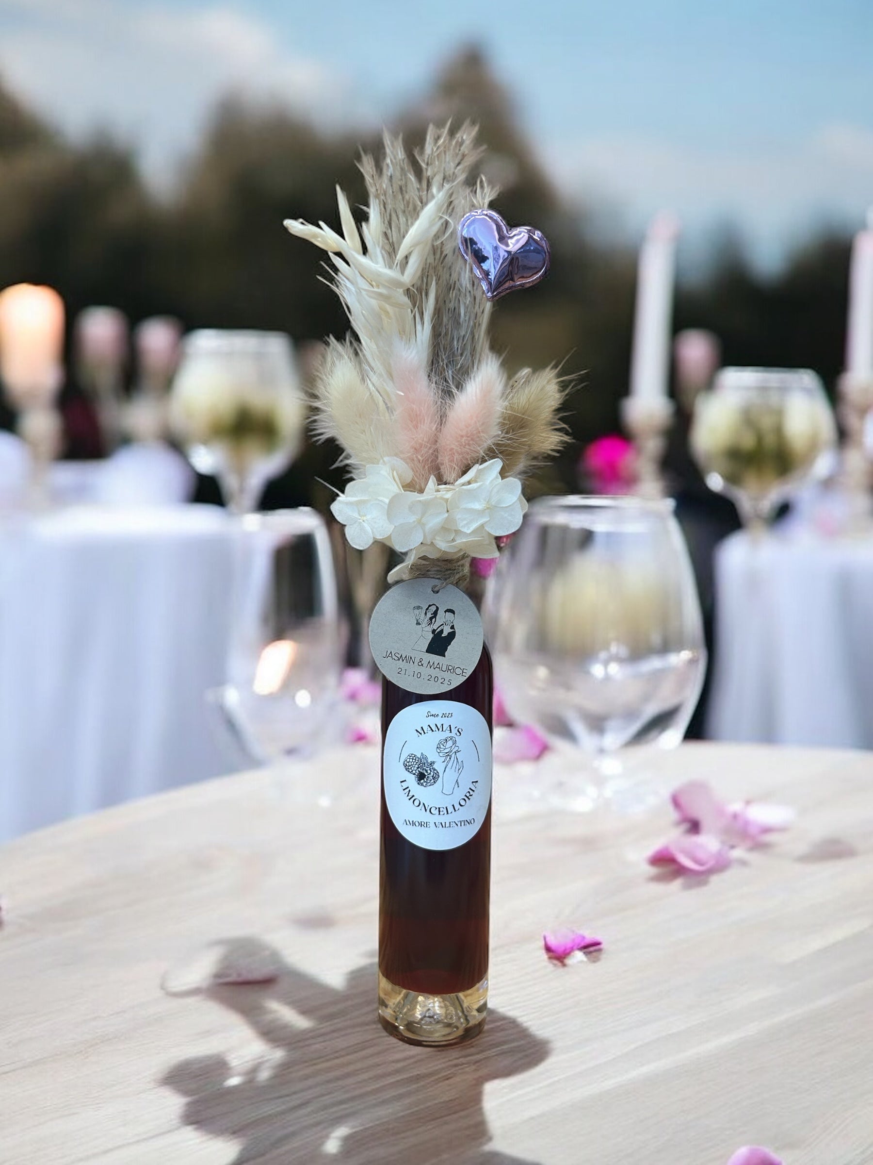 Gastgeschenk Rosa Personalisiert